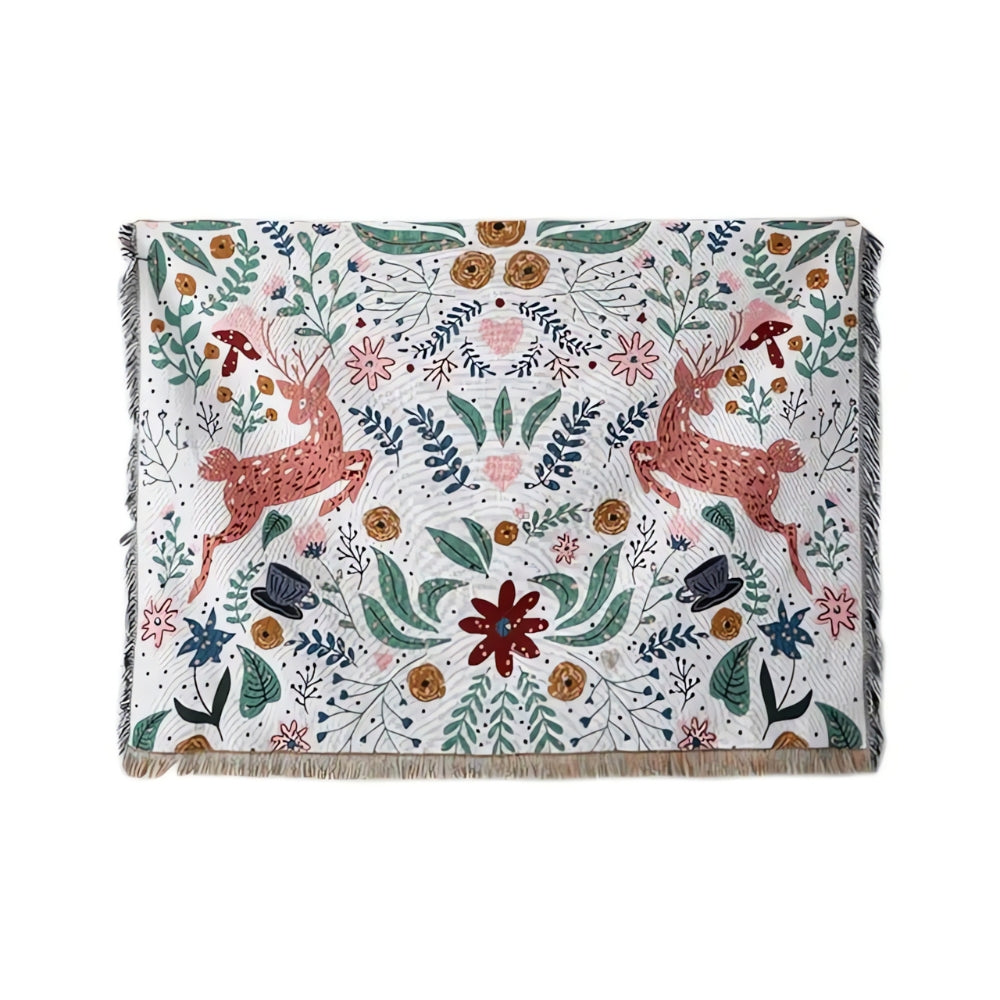 Rectangular Throw Blanket Soft Blanket Nature Design