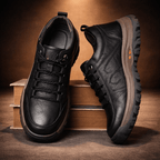 Men's Orthopedic Waterproof Leather Shoes with Posture Support