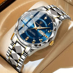 Men's Circular Analog Quartz Sports Titanium Watch