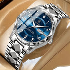 Men's Circular Analog Quartz Sports Titanium Watch
