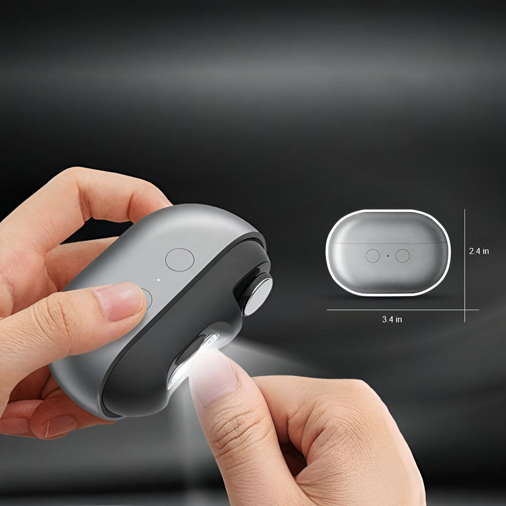 Electric LED Rechargeable Nail Clipper Grooming Tool
