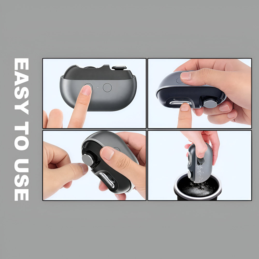 Electric LED Rechargeable Nail Clipper Grooming Tool