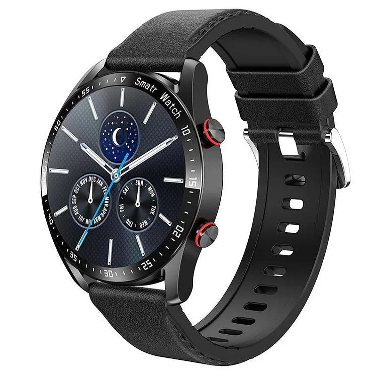 Circular Smartwatch Fitness Tracker Heart Rate Blood Pressure Monitor