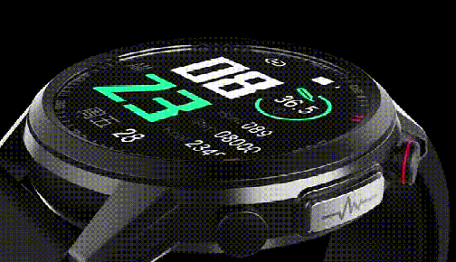 Circular Smartwatch Fitness Tracker Heart Rate Blood Pressure Monitor