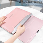 Laptop Sleeve Case with Stand and Accessory Storage Pocket Waterproof