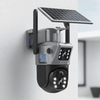 Wireless 4K Security Camera with Solar Panel and 360 Degree Panoramic View