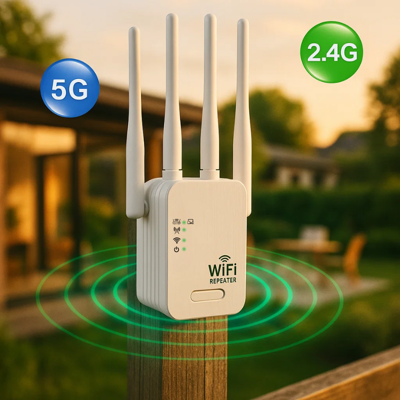 Outdoor WiFi Signal Booster Antenna for Garden Office Wireless Range Extender