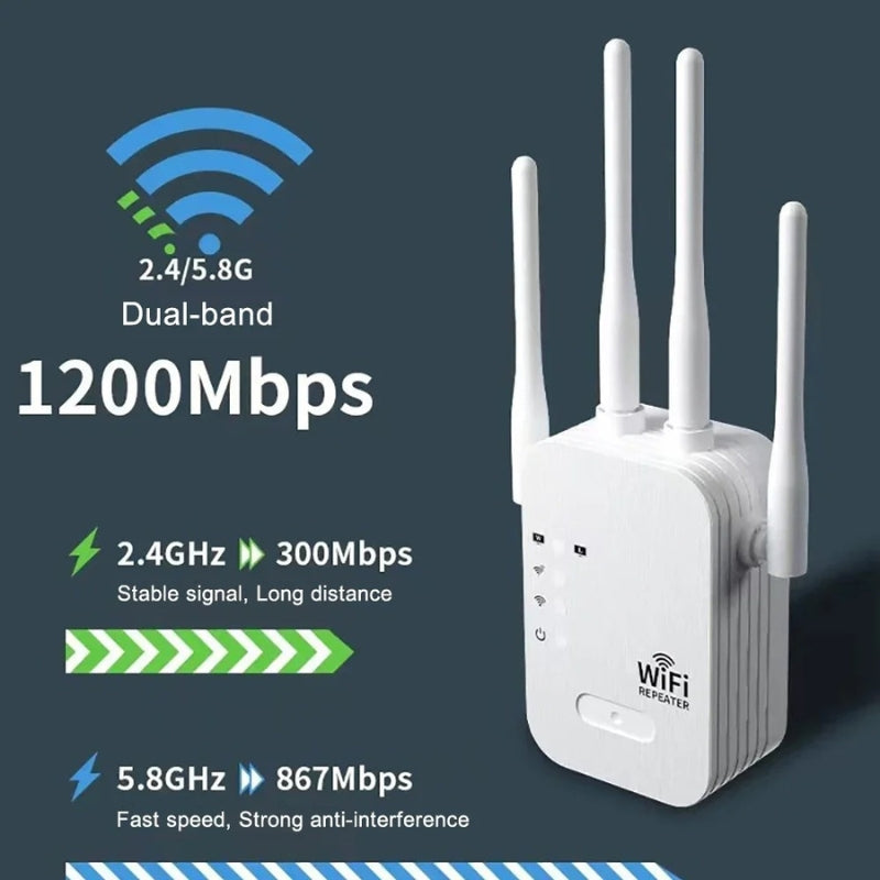 Outdoor WiFi Signal Booster Antenna for Garden Office Wireless Range Extender