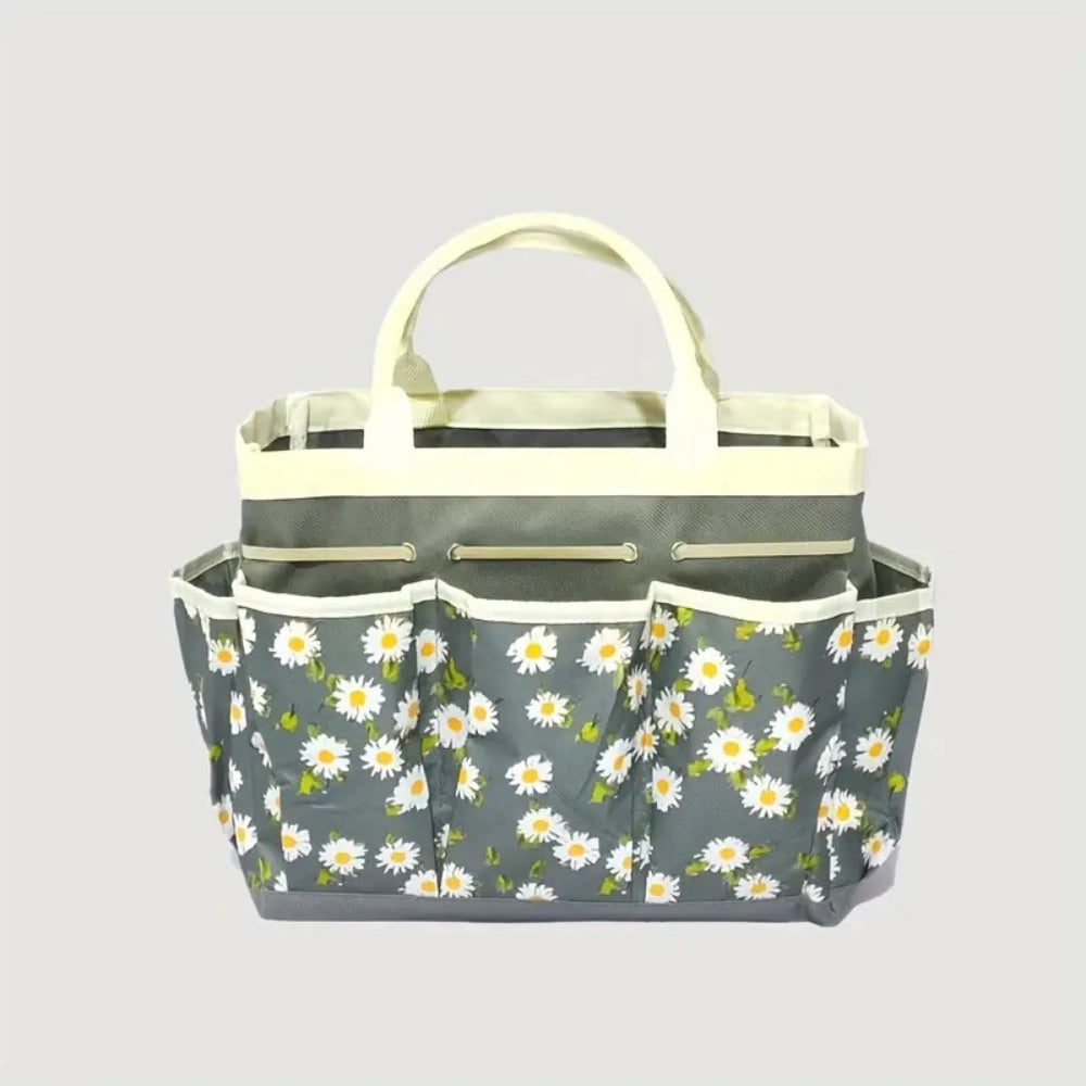 Garden Tool Organizer Bag with Multiple Pockets