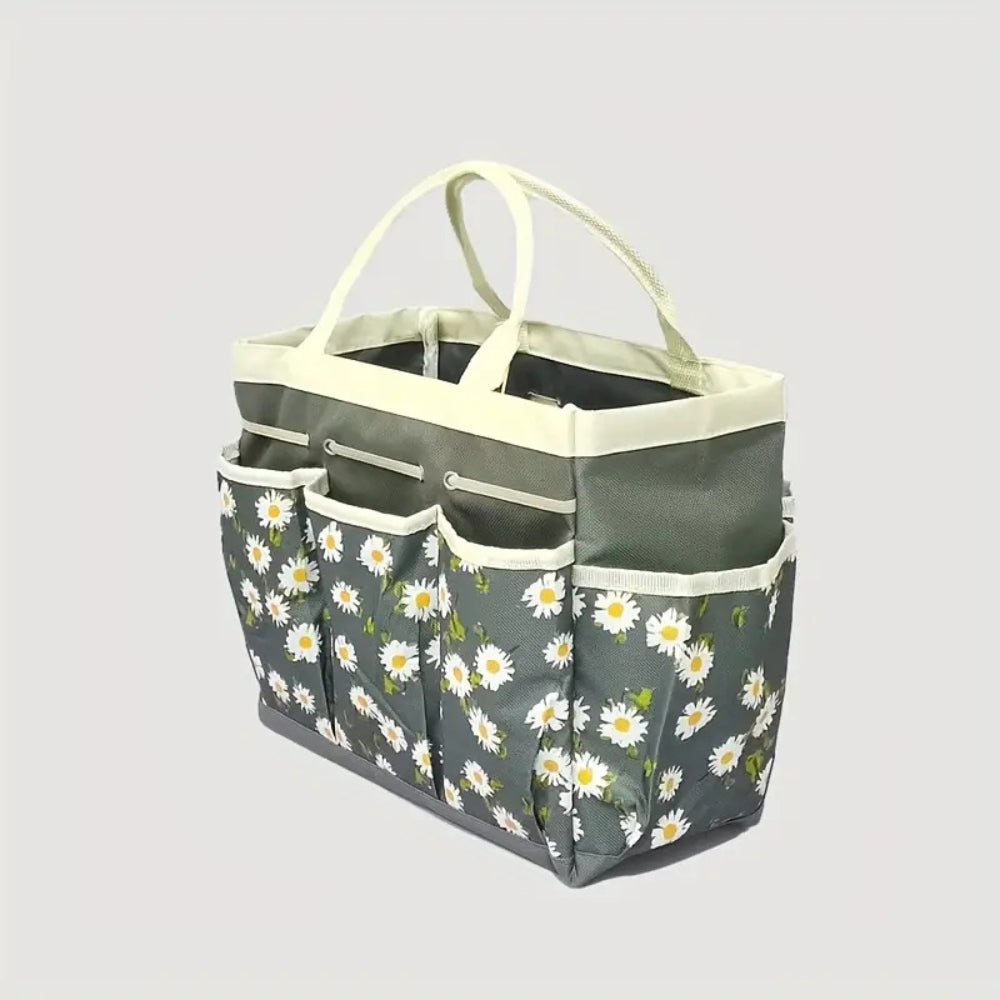 Garden Tool Organizer Bag with Multiple Pockets