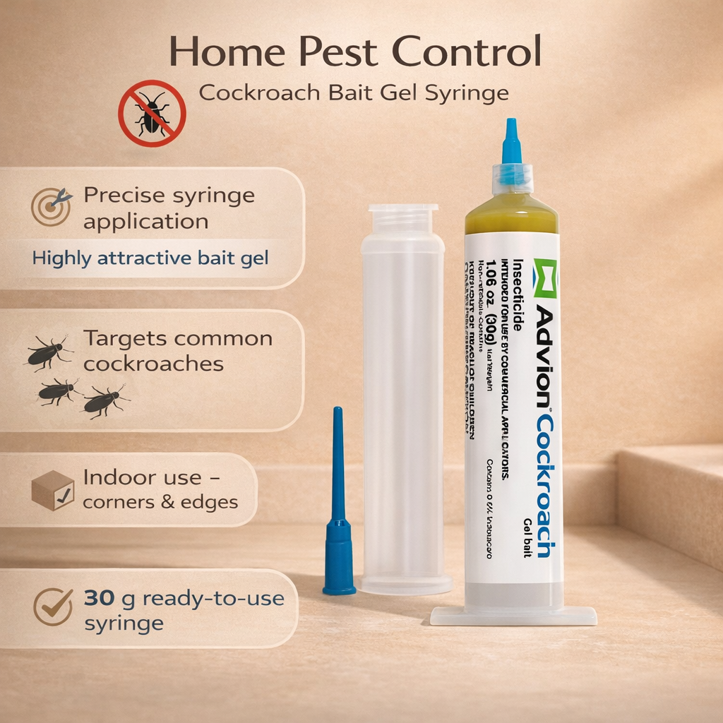 Cockroach Killer Gel Bait Syringe Indoor Pest Control