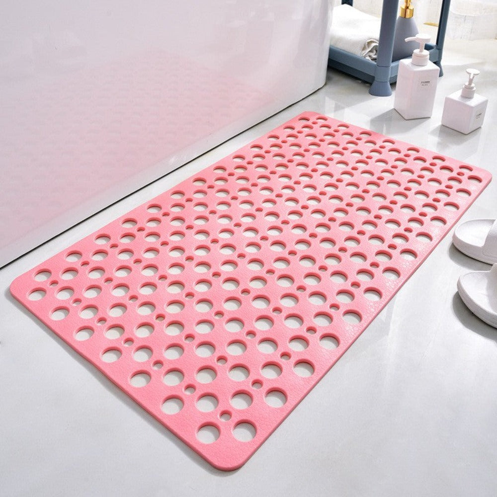 Rectangular Antislip Shower Mat with Antibacterial Protection
