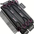 Pet Grooming Scissors Set Professional Stainless Steel Grooming Kit