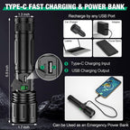 LED Flashlight Torch Handheld Bright Portable Light