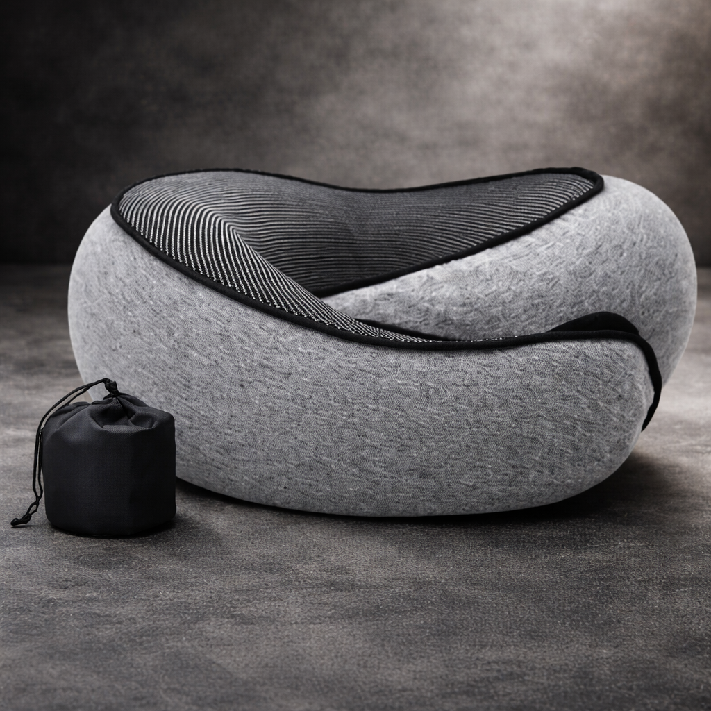 U-Shaped Travel Neck Pillow Anatomical 360 Degree Support