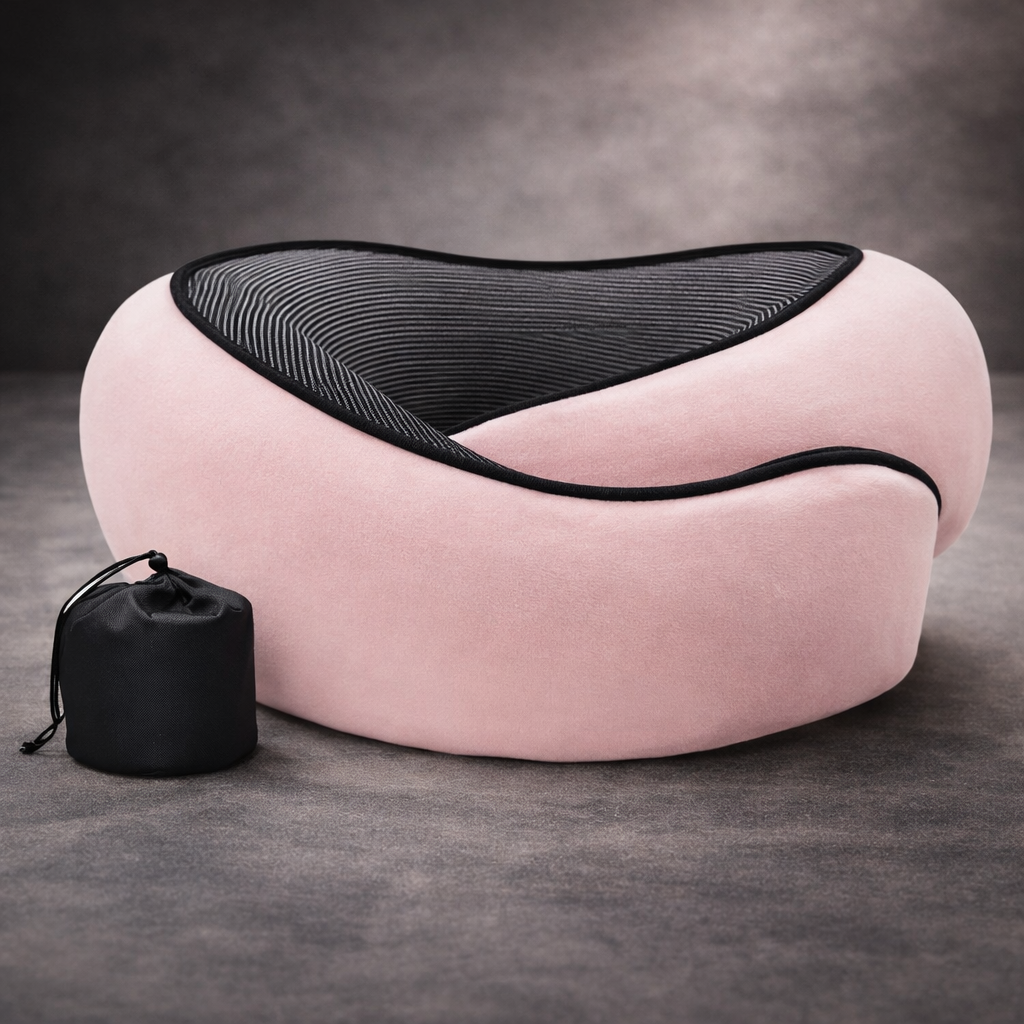 U-Shaped Travel Neck Pillow Anatomical 360 Degree Support