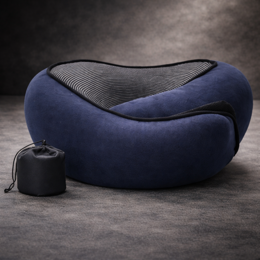 U-Shaped Travel Neck Pillow Anatomical 360 Degree Support