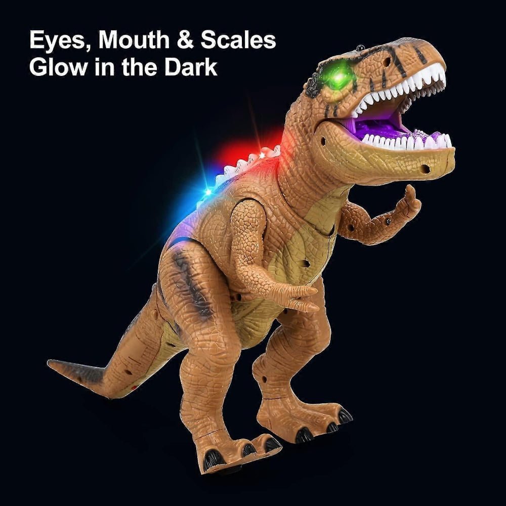 Remote Control Walking Dinosaur Toy with Roaring Sound and LED Light