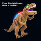 Remote Control Walking Dinosaur Toy with Roaring Sound and LED Light