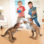 Remote Control Walking Dinosaur Toy with Roaring Sound and LED Light