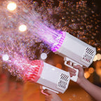 Bubble Gun Bubble Blower Toy with LED Light for Kids Outdoor Play