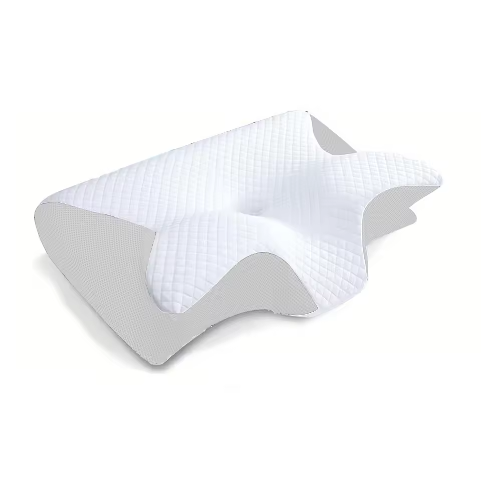 Memory Foam Cervical Orthopedic Neck Support Pillow Dual Function