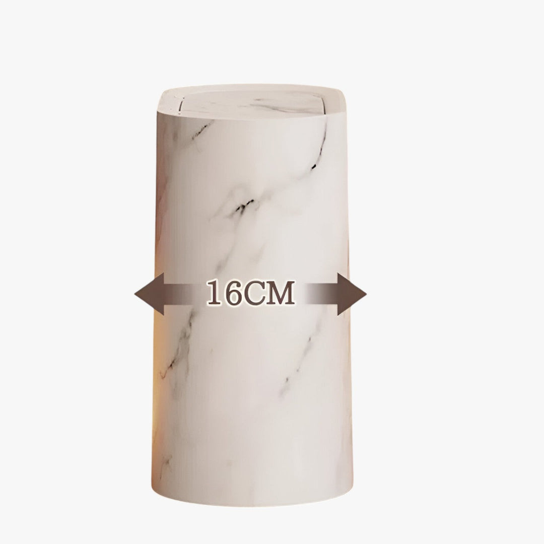Nordic Marble Waste Bin Slim Odorless