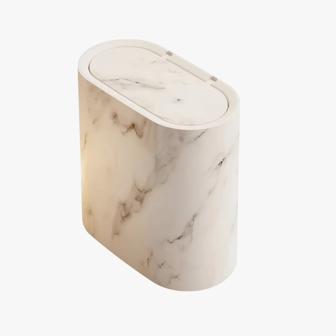 Nordic Marble Waste Bin Slim Odorless