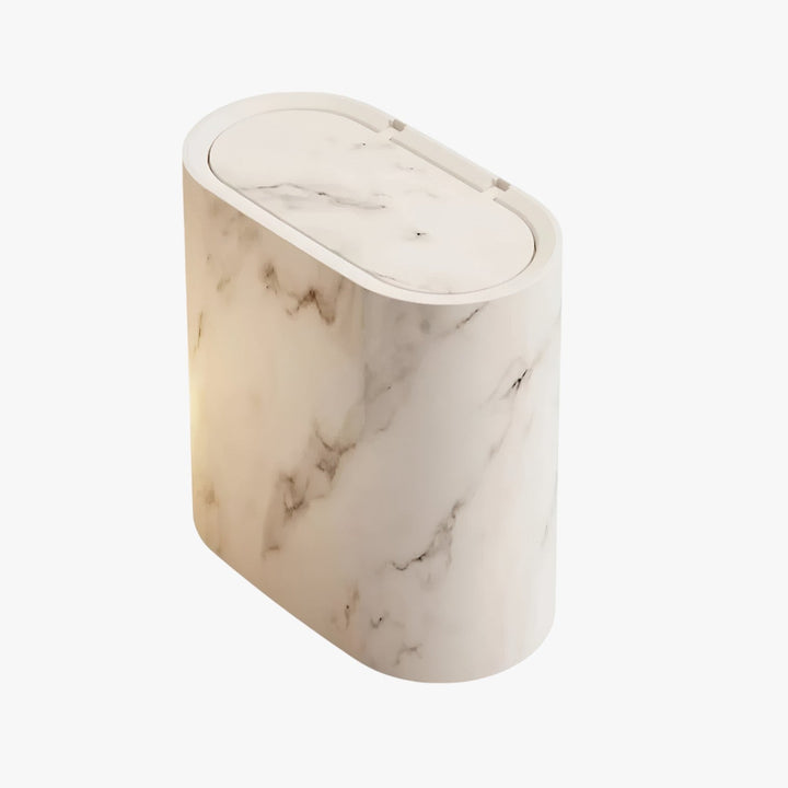 Nordic Marble Waste Bin Slim Odorless