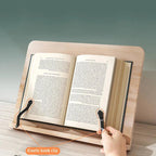 Adjustable Wooden Book Stand Reading Holder Pine Wood