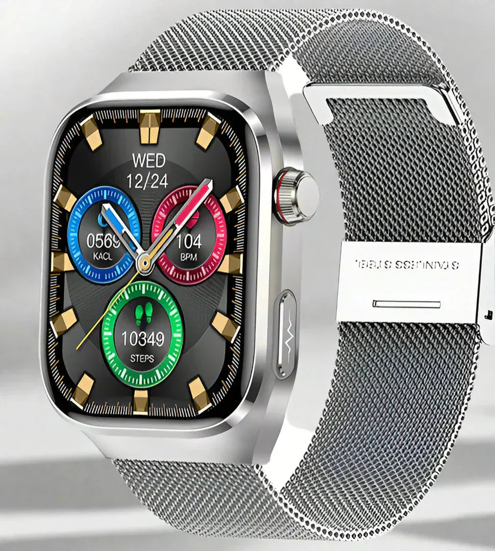Smartwatch with Blood Pressure and Heart Rate Monitor