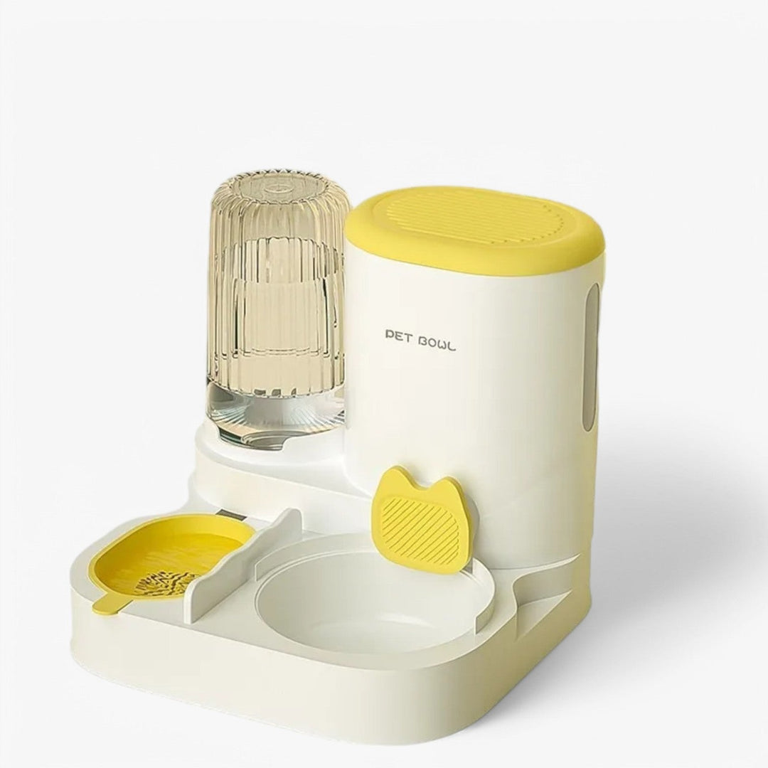 Automatic Pet Food Dispenser with Fresh Water and Food