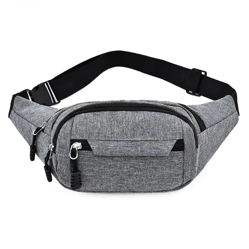Canvas Waterproof Waist Bag Crossbody Unisex Outdoor Sports Bag