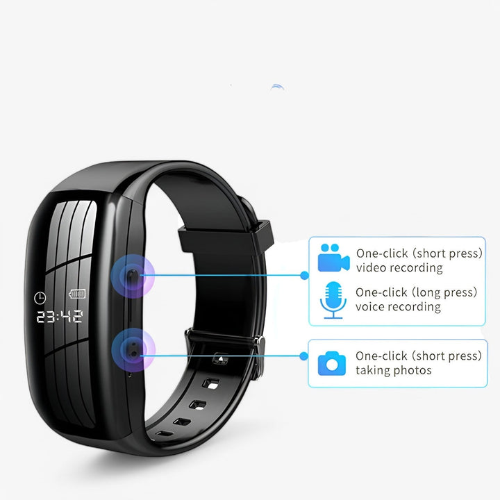 Mini Camera Watch Bracelet Discreet Recording