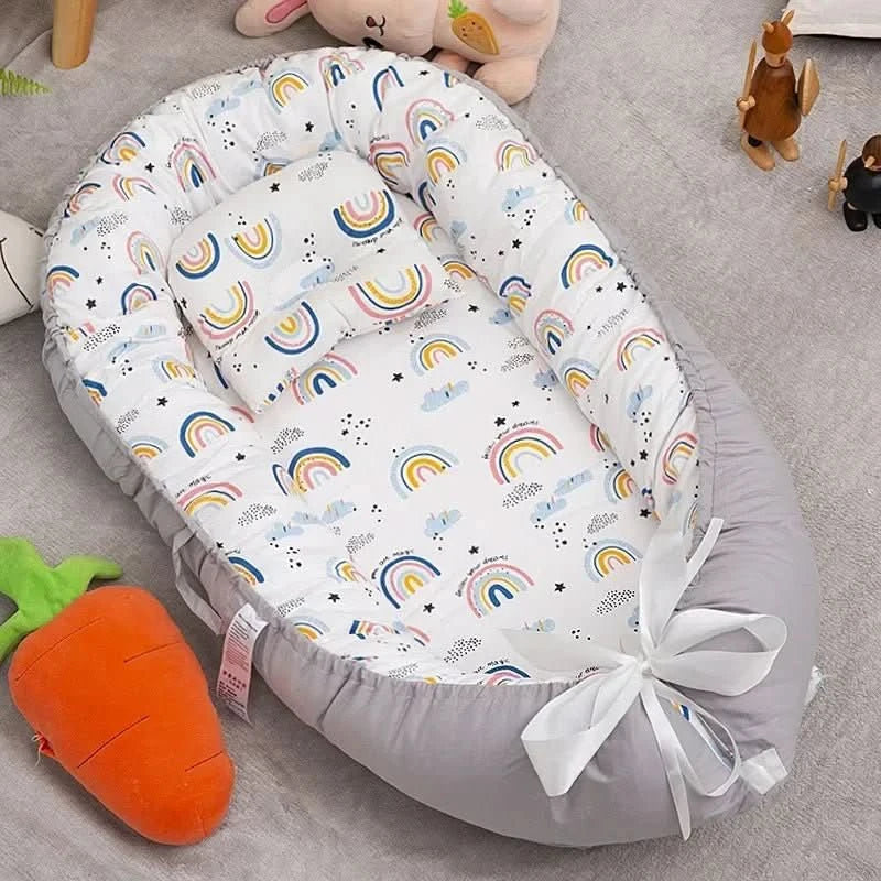 Foldable Portable Infant Bassinet Travel Baby Crib Safe Sleep