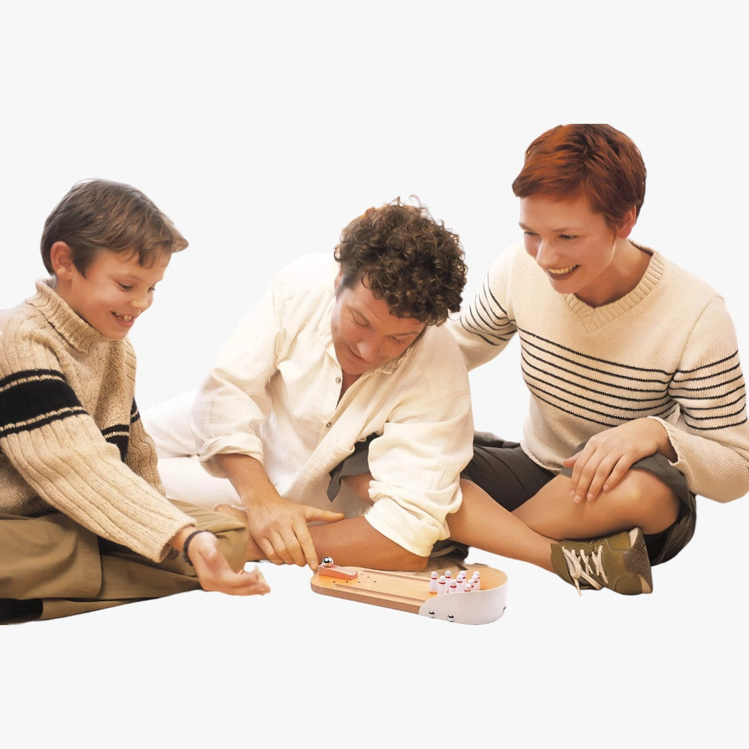 Mini Wooden Bowling Game