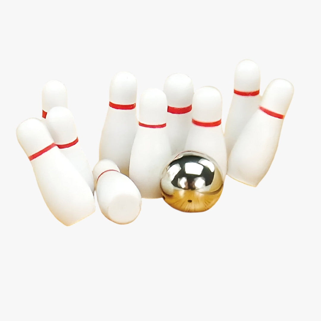 Mini Wooden Bowling Game