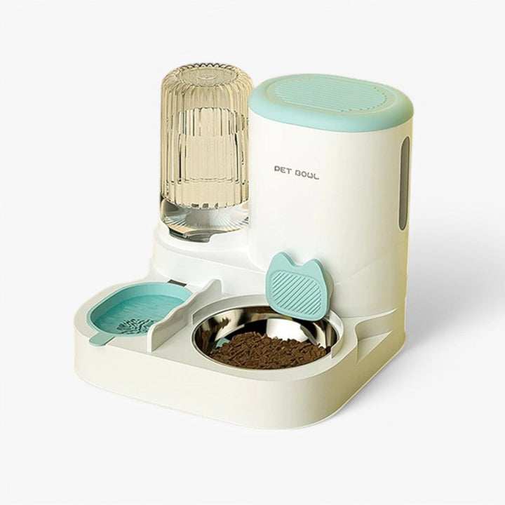 Automatic Pet Food Dispenser with Fresh Water and Food