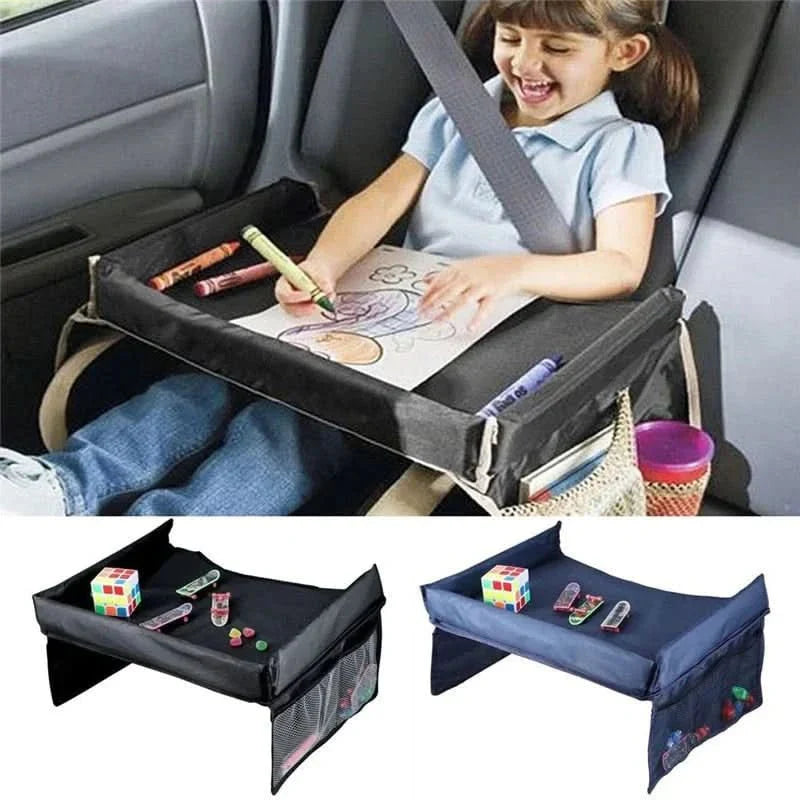 Children's Square Travel Snack and Game Tray for Car