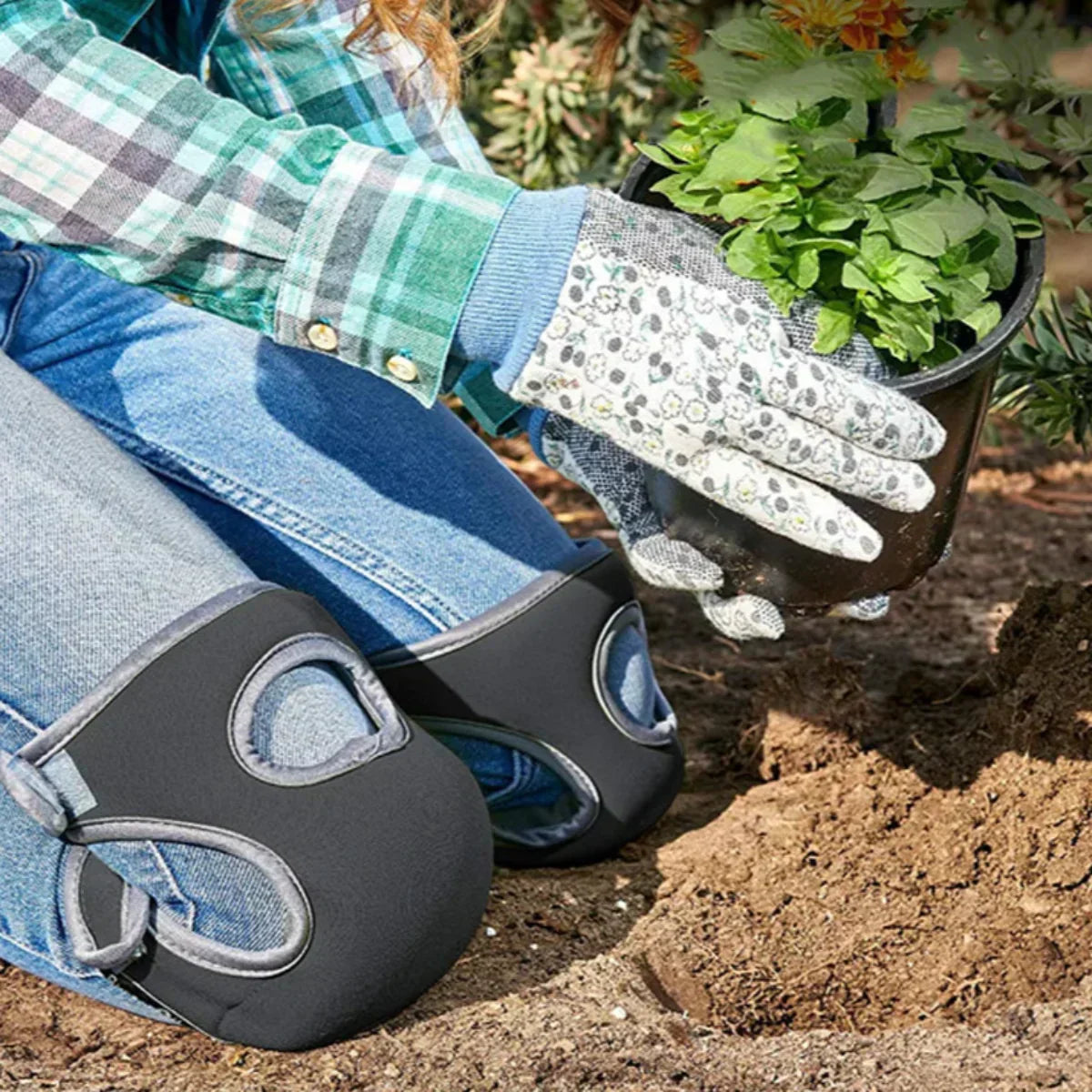 Garden Knee Pads Ergonomic Protective Knee Support Extra Cushioning