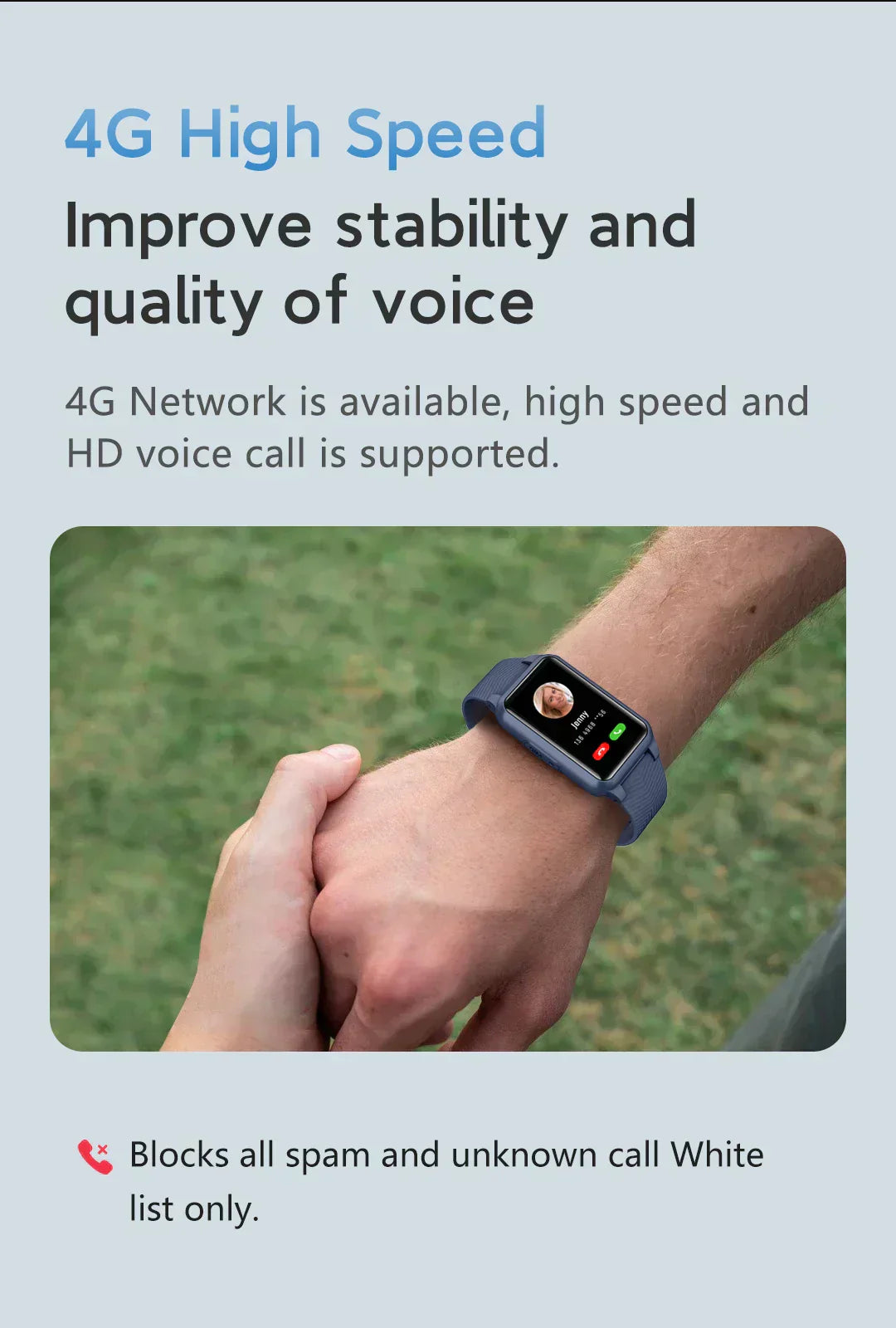 GPS Fall Detection Smartwatch for Seniors Circular Wrist Watch