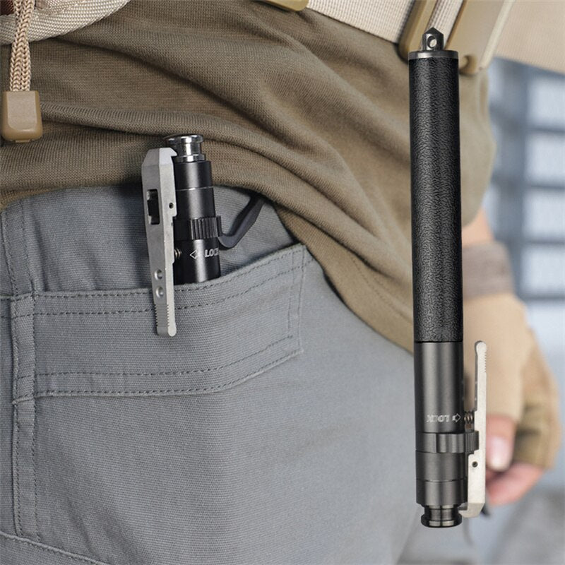 Extendable Self Defense Stick Retractable Safety Baton for Personal Protection