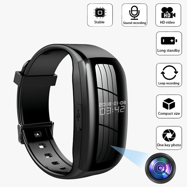 Mini Camera Watch Bracelet Discreet Recording