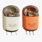 Wall-mounted Utensil Holder with Drainage and Cover