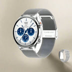 AMOLED Smartwatch Circular Fitness Tracker Bluetooth Call IP68 Waterproof