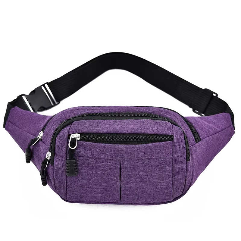 Canvas Waterproof Waist Bag Crossbody Unisex Outdoor Sports Bag