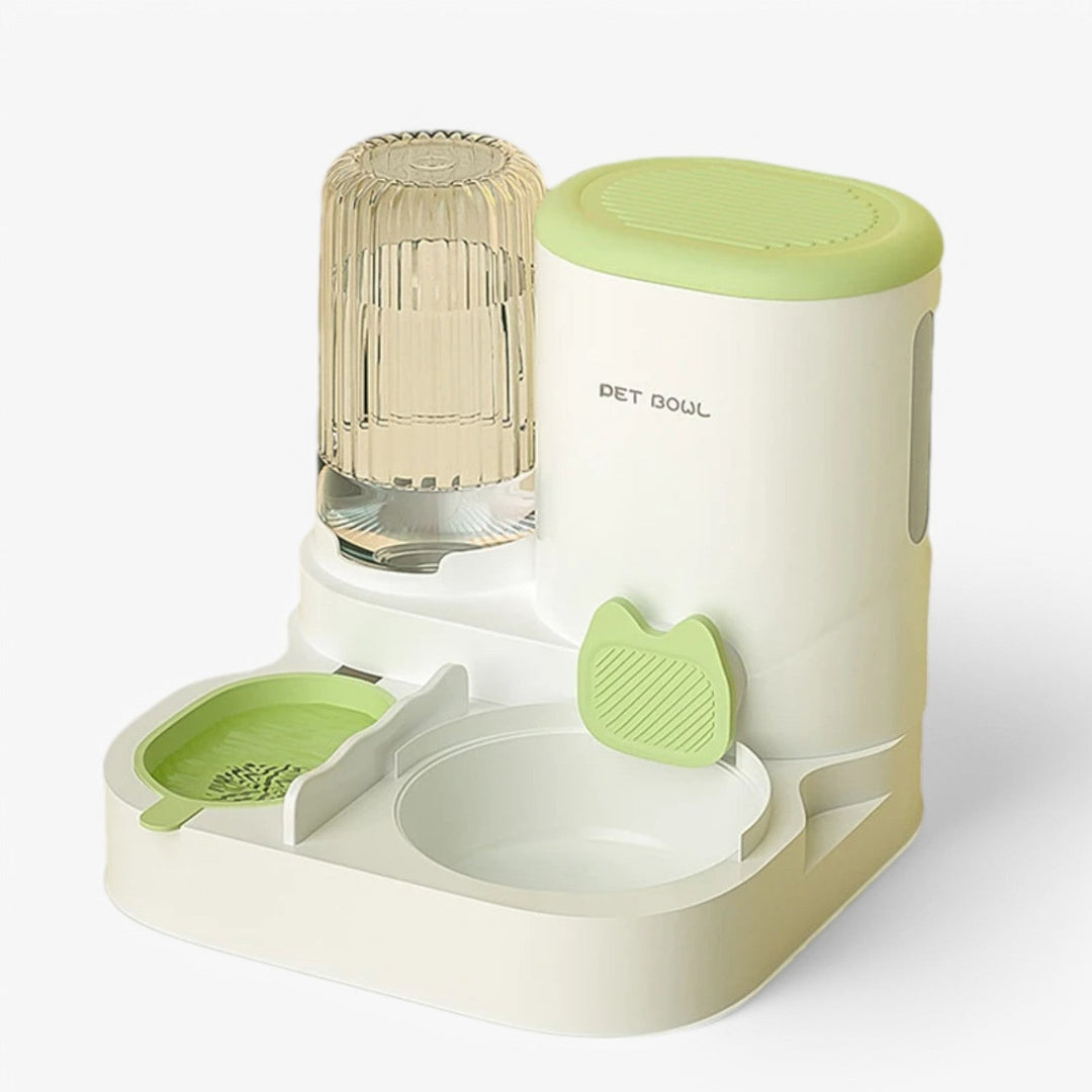 Automatic Pet Food Dispenser with Fresh Water and Food