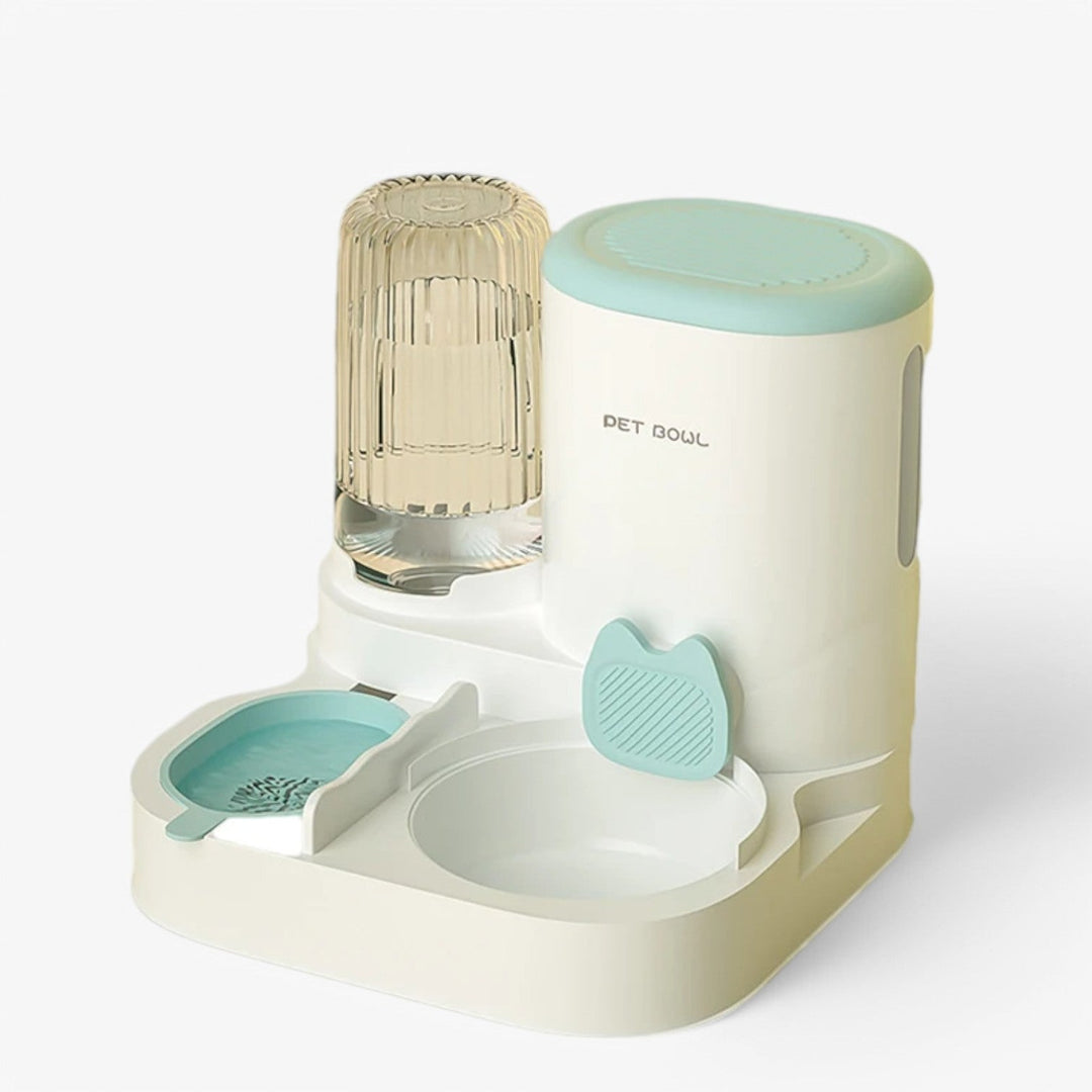 Automatic Pet Food Dispenser with Fresh Water and Food
