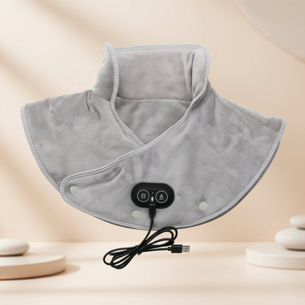 Neck and Shoulder Heating Pad with Vibration Massage Function