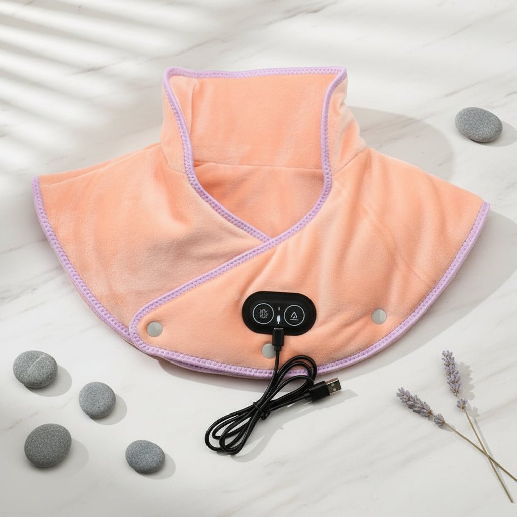 Neck and Shoulder Heating Pad with Vibration Massage Function